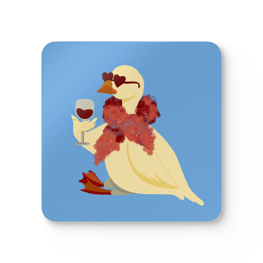Wine Duck Coaster Set